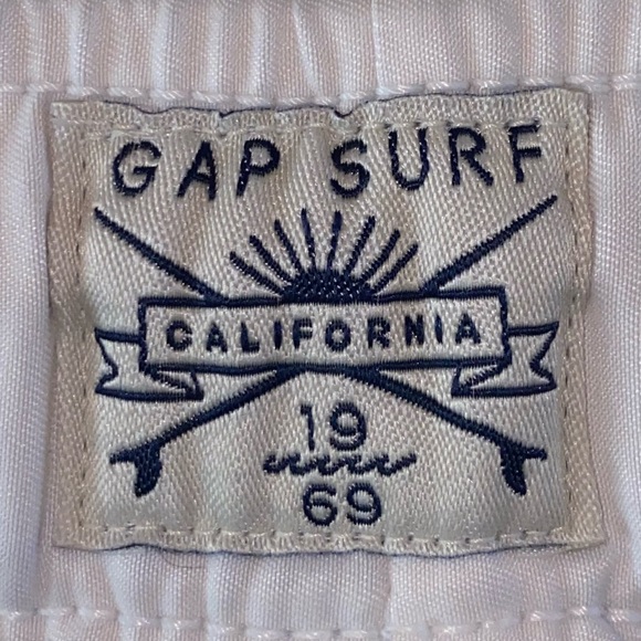 EUC Boys Size XXL Regular, GAP Kids Blue and White Floral Swim Trunks - Picture 9 of 10